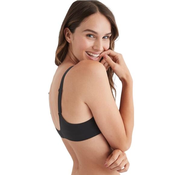 Aerie Smoothez Lightly Lined Bra Full Coverage Black Size Women's Size 32C NWT - Picture 2 of 16